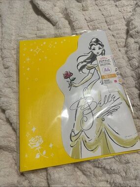 Daiso x Disney - Belle A4 Clear Folder with 10 pockets